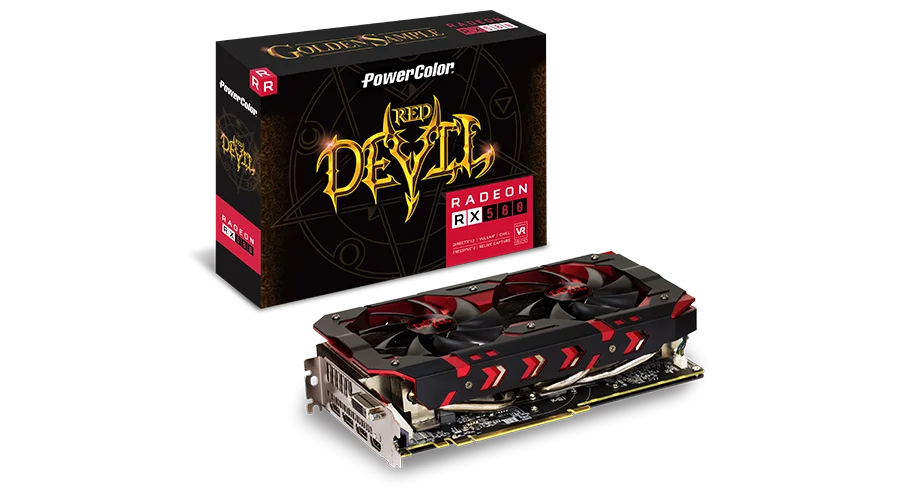 PowerColor Red Devil Radeon RX 580 8GB GDDR5 Dorado